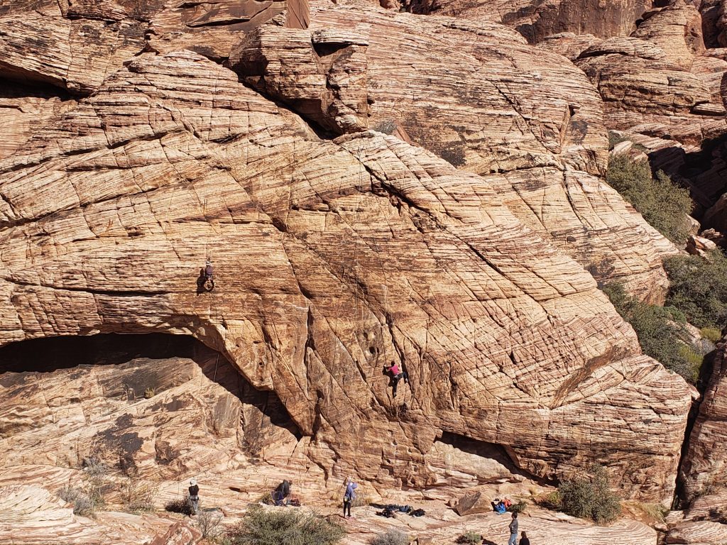 red rock canyon climbing