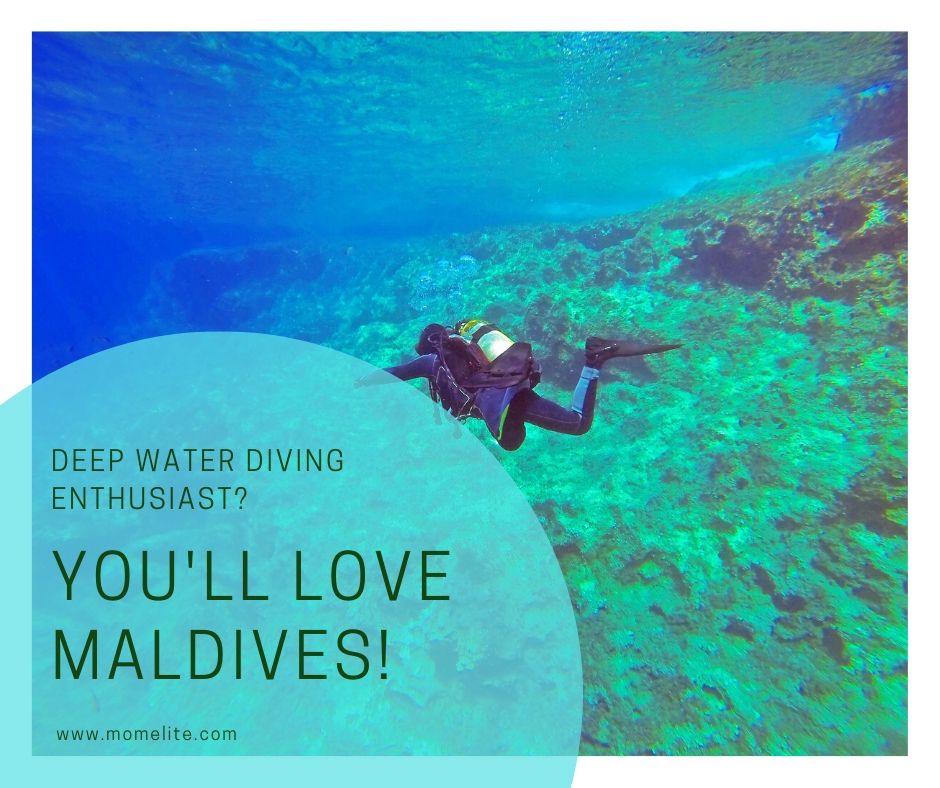 deep water diving enthusiast